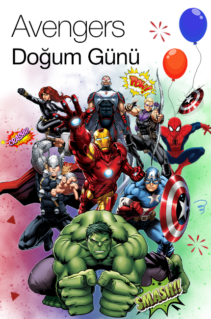 avengers doğum günü konsepti