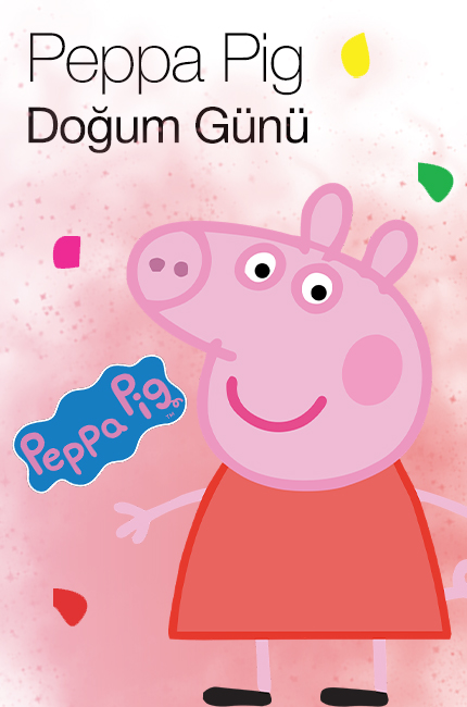 peppa pig doğum günü konsepti