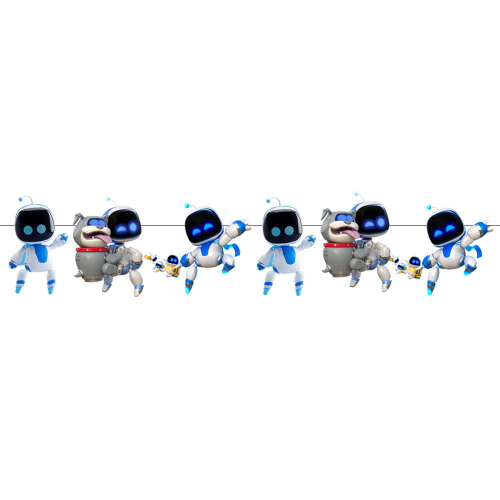 Astro Bot Temalı Özel Kesim Karakter Banner