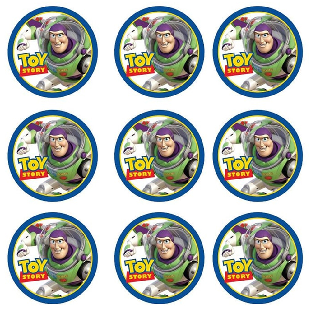 Toy Story Buzz Lightyear Yuvarlak Sticker Seti 10’lu