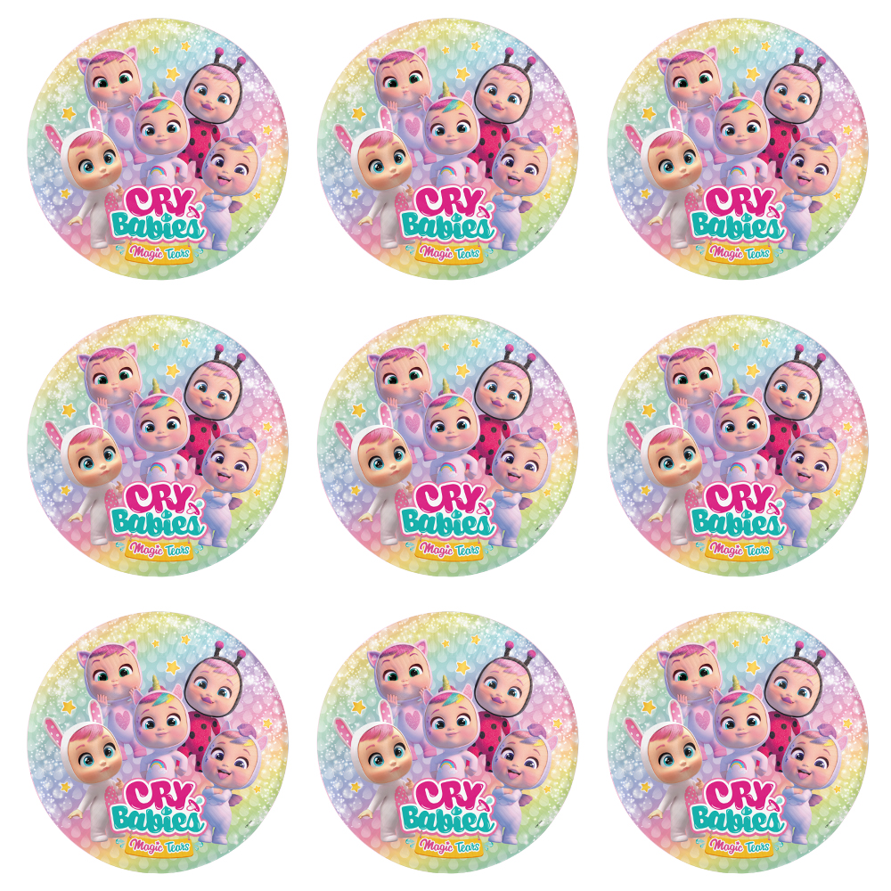 Cry Babies Konsepti Çıkartma 5 cm 10’lu
