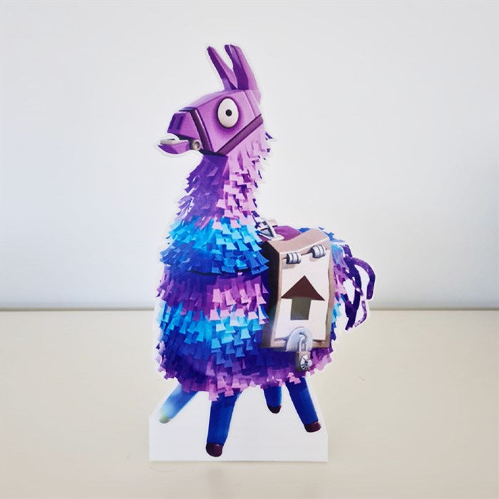 Fortnite Lama Temalı Ayaklı Dekor Pano 30 cm