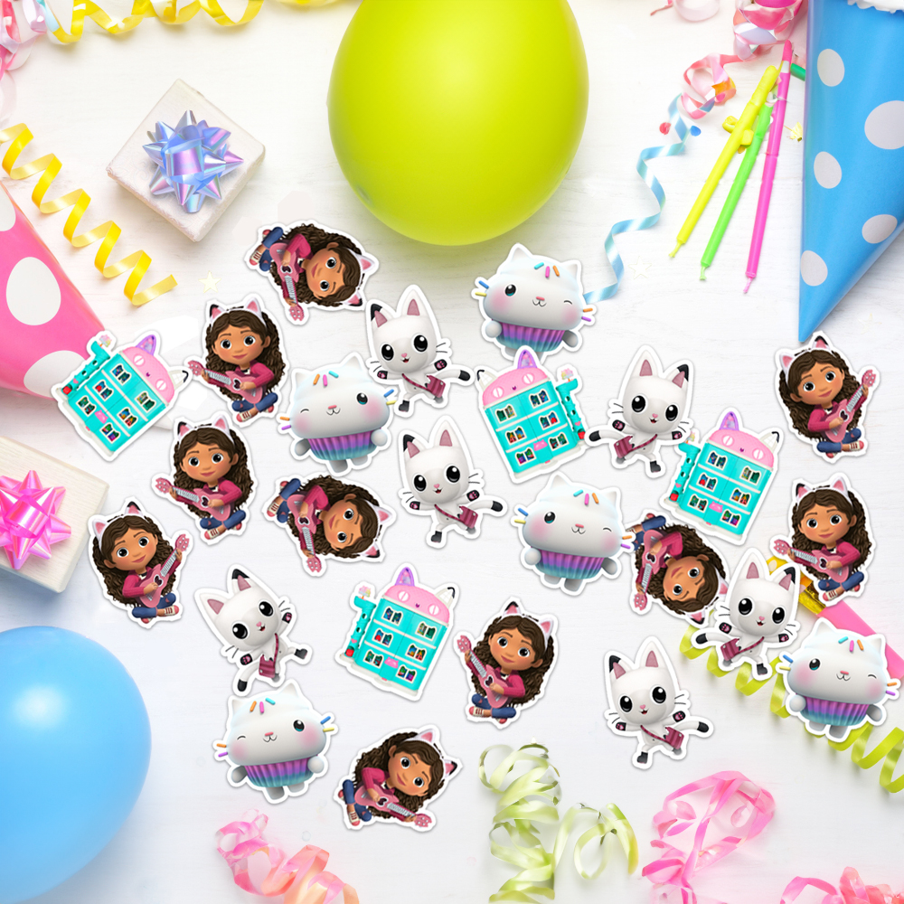 Gabby Dollhouse Konsepti Masa Konfetisi