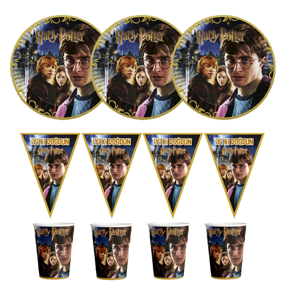 Harry Potter Temalı Doğum Günü Parti Seti 8 Kişilik