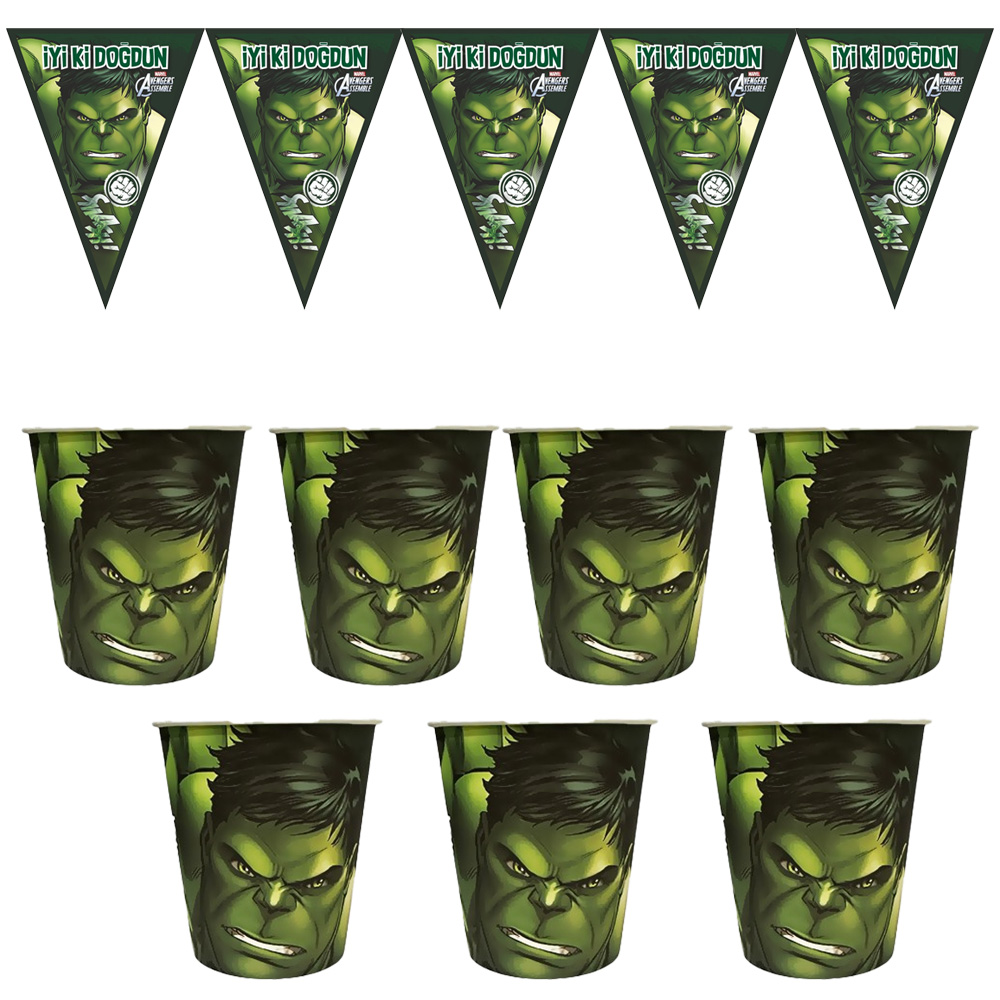 Hulk Konseptli 16 Kişilik Parti Seti