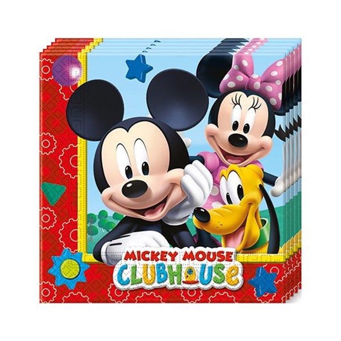 Mickey Mouse Temalı Doğum Günü Partisi Peçete 20 Adet