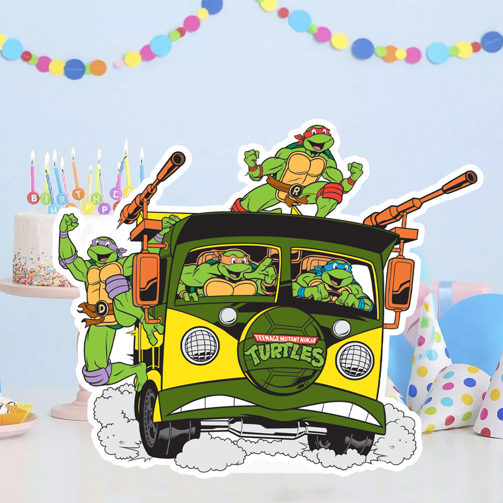 Ninja Turtles Temalı Ayaklı Dekor Pano 30 cm