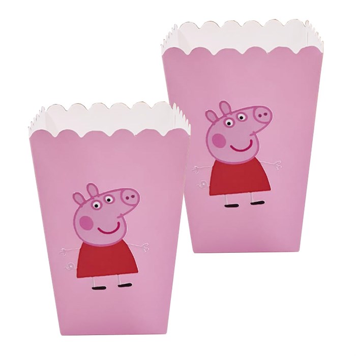 Peppa Pig Pembe konseptli Mısır Kutusu - 5 Adet