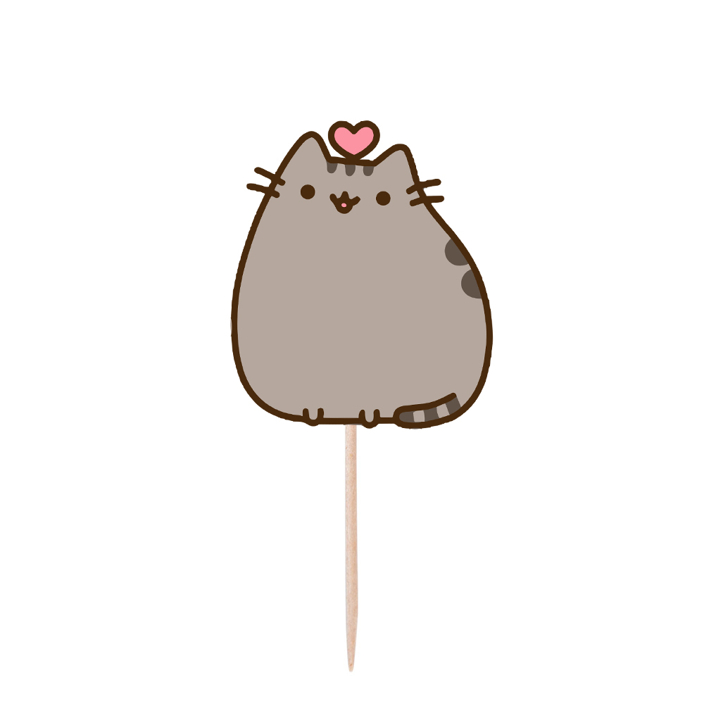 Pusheen Temalı 25cm Pasta Süsü