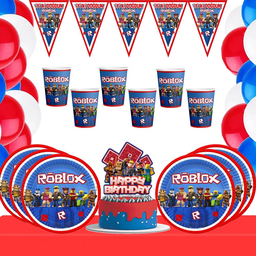 Roblox Konseptli 8 Kişilik Parti Seti
