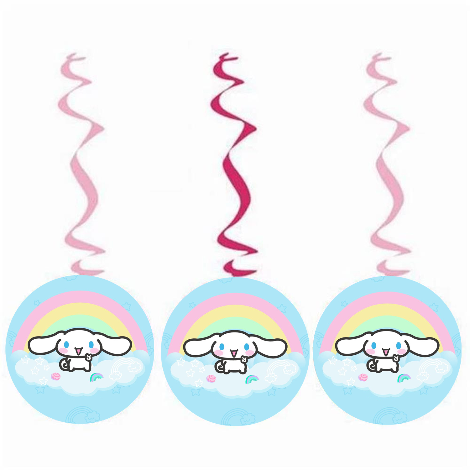 Sanrio Cinnamoroll Konsepti Sarkıt Asma İp Süs 3’lü