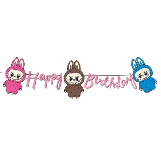Labubu Temalı Happy Birthday