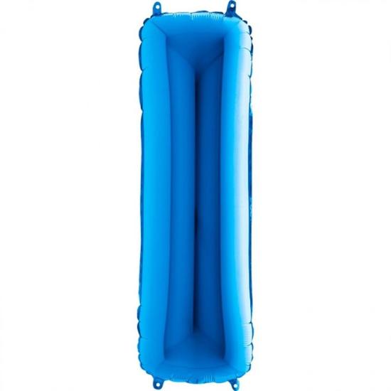 Mavi I Harfi Folyo Balon 1 Metre