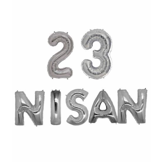 23 Nisan Harf Folyo Balon Seti