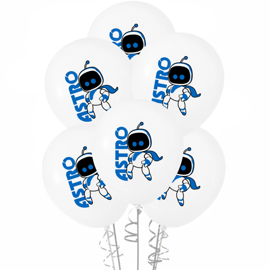 Astro Bot Baskılı Balon 5’li
