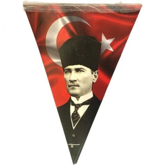 Atatürk Baskılı Flama Bayrak 