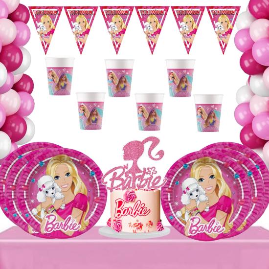 Barbie Konseptli 16 kişilik Parti Seti