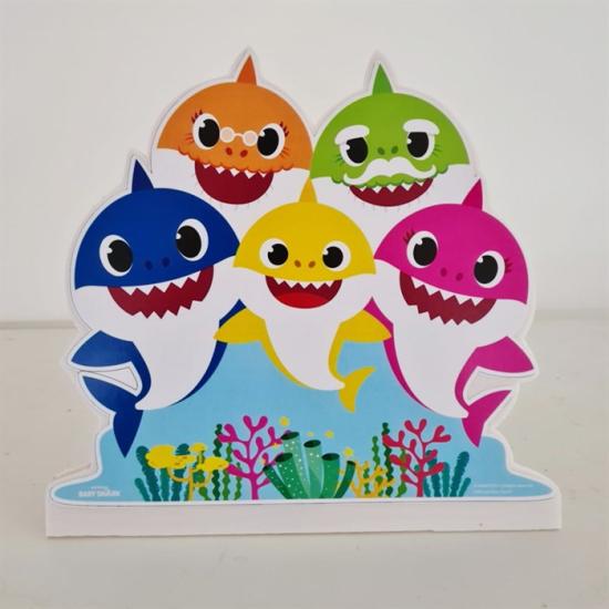 BabyShark Temalı Ayaklı Dekor Pano 30 cm