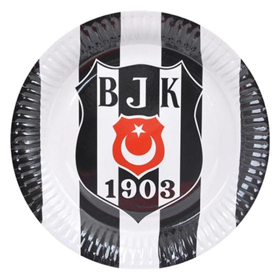 Beşiktaş Parti Konseptli Lisanslı Karton Tabak