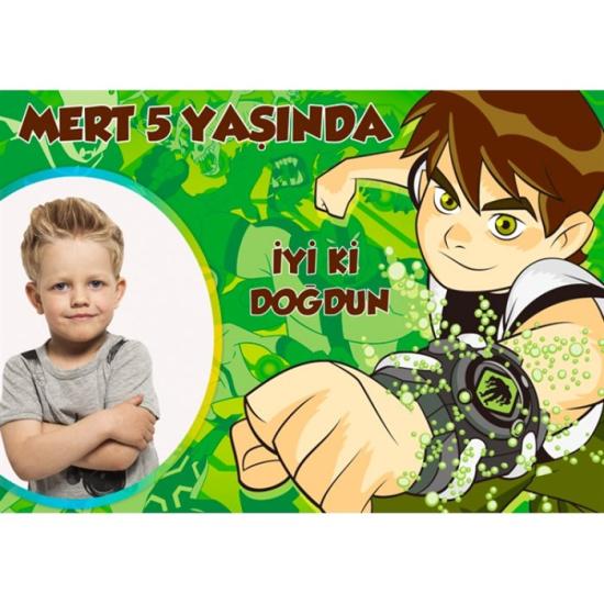 Kişiye Özel Ben 10 Doğum Günü Afişi