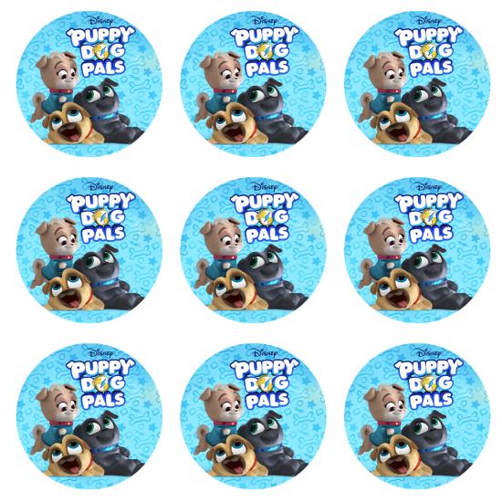Bingo ve Rolly Temalı Etiket 5 cm 10’lu