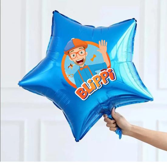 Blippi Konsepti Etiketli Folyo Balon