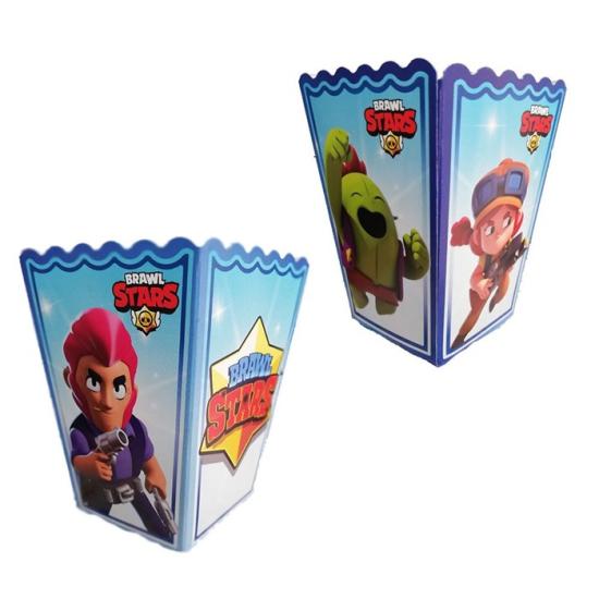 Brawl Stars konseptli Mavi Popcorn Mısır Kutusu