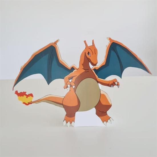 Pokemon Charizard Konseptli Dekor Pano