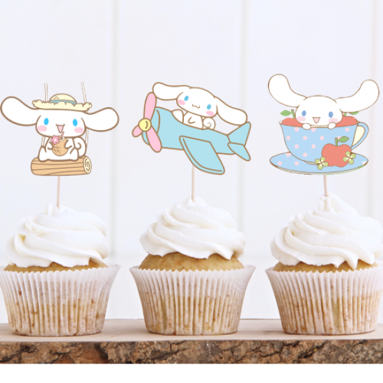 Cinnamoroll Konsepti Özel Kesim Kürdan 6 adet