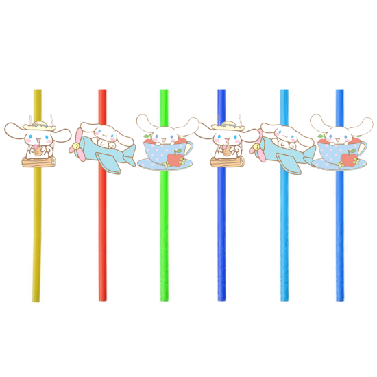 Cinnamoroll Konsepti Pipet 6’lı