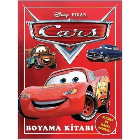 Cars Temalı Boyama Kitabı(Sticker+Maskeli)