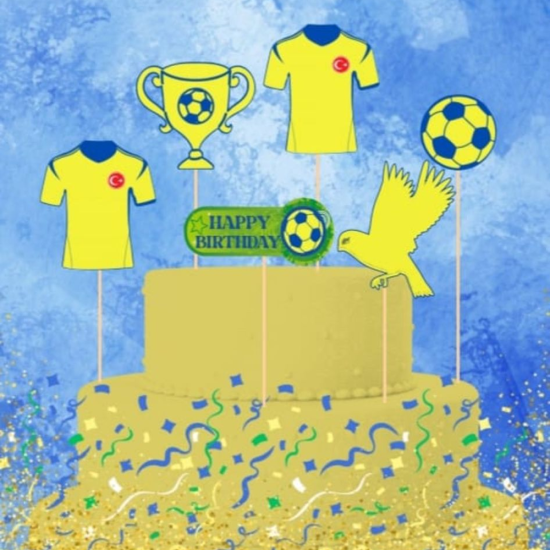 Sarı Laciver Temalı Kürdan Set