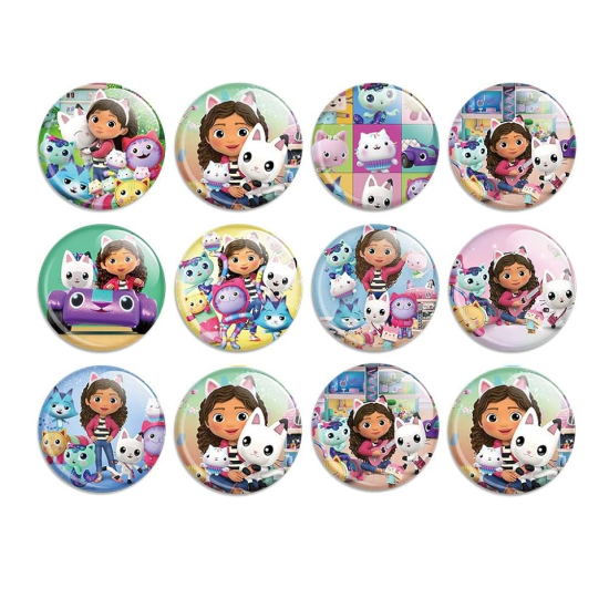 Gabby Dollhouse Hediyelik Rozet 5’li