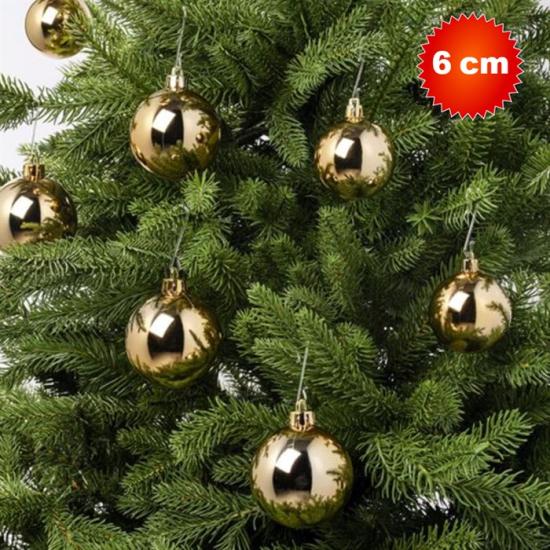 Yılbaşı Ağacı Süsü Gold Top  6 cm 4’lü