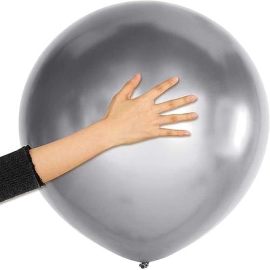 24 inc Jumbo Boy Gümüş Renk Balon