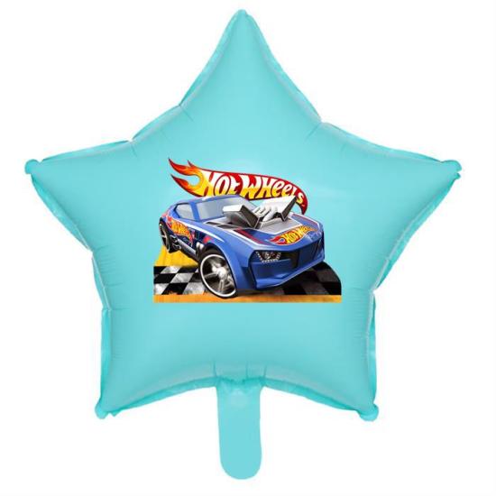 Hot Wheels Temalı Mavi Folyo Balon