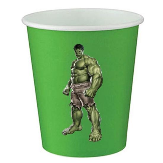 Hulk Temalı Stickerlı Bardak - 5 Adet