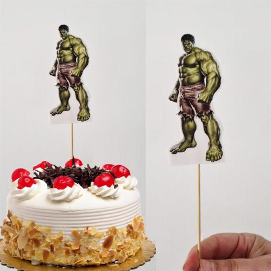 Hulk Temalı Çubuklu Maket Süs