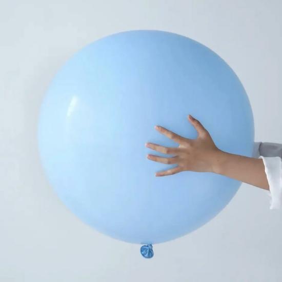 24 inc Jumbo Boy Makaron Mavi Renk Balon