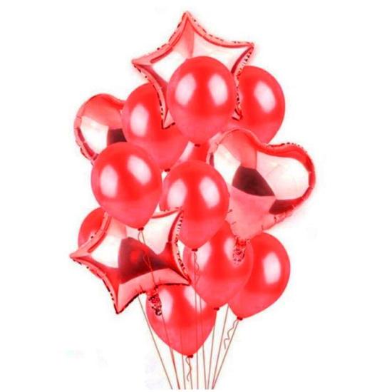 Kırmızı Balon Seti 14 Parça