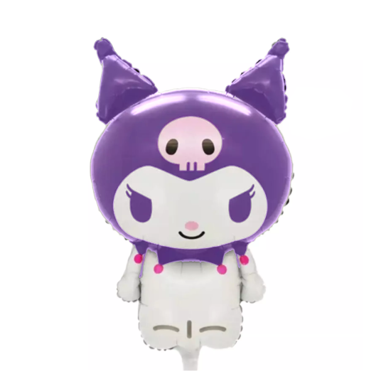 Kuromi Temalı Mor Folyo Balon