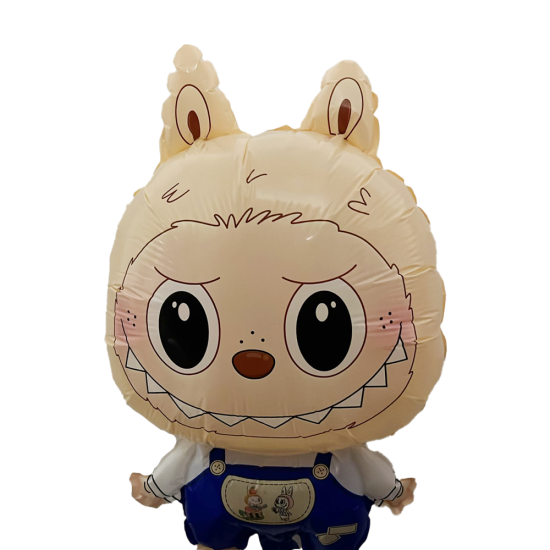 Labubu Temalı Mavi Renk Folyo Balon