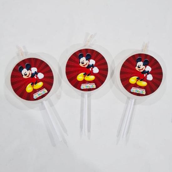 Mickey Mouse Konseptli Mum - 3 Adet