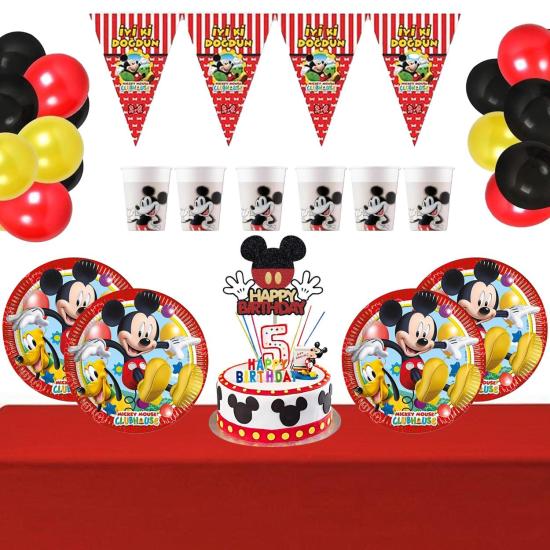 Mickey Mouse Temalı Doğum Günü Seti 16 Kişilik