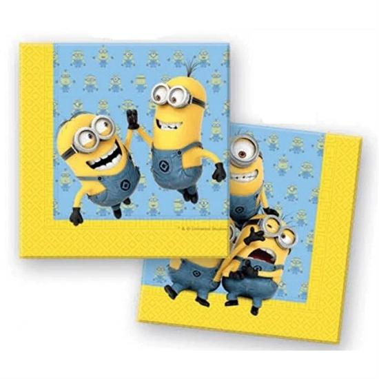 Minions Doğum Günü Temalı Peçete 20 Adet - 33x33cm