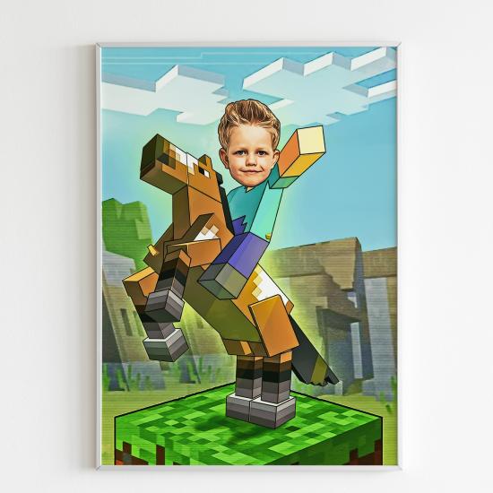 Minecraft Konsepti Kişiye Özel Poster