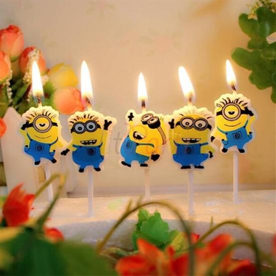Minions Temalı Mum Seti 5’li