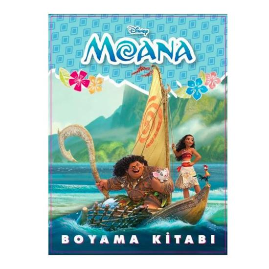 Moana Temalı Boyama Kitabı (Sticker+Maskeli)