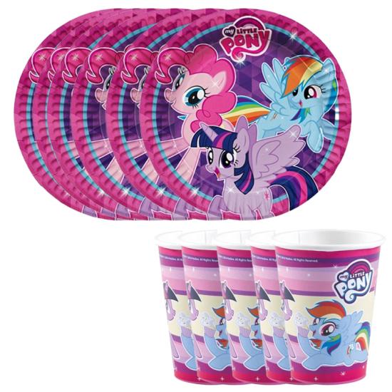 My Little Pony Temalı Tabak ve Bardak Seti