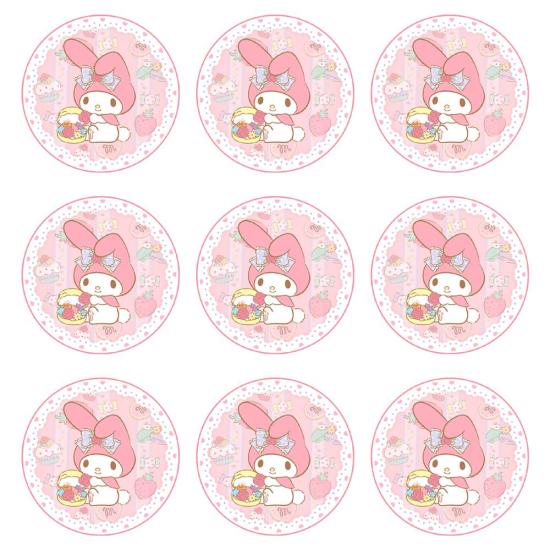 My Melody Temalı Etiket 5 cm 10 Adet